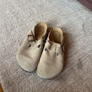 Birkenstock Boston Suede Slip-On Clogs